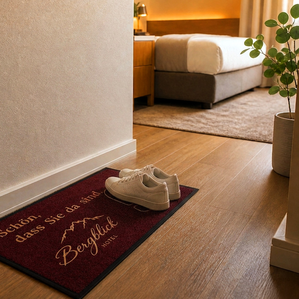 Schuhparkplatzmatte für Hotelzimmer- 70 x 40 cm